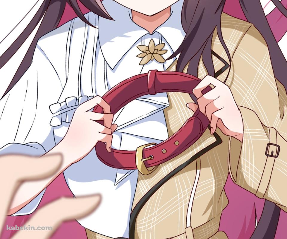 首輪をはめようとする可愛いAZKi / ホロライブ / バーチャルYouTuber / VtuberのAndroidの壁紙(960px x 800px) スマホ用