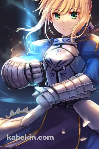 透明の剣を持つプニプニのセイバー / アルトリア・ペンドラゴン / FateのAndroidの壁紙(320px x 480px) スマホ用