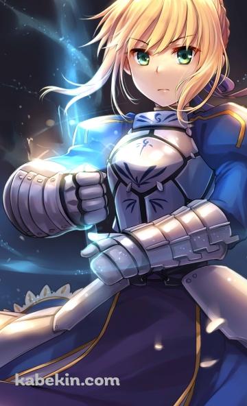 透明の剣を持つプニプニのセイバー / アルトリア・ペンドラゴン / FateのAndroidの壁紙(360px x 592px) スマホ用