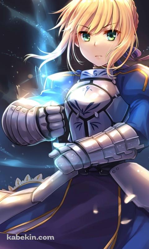 透明の剣を持つプニプニのセイバー / アルトリア・ペンドラゴン / FateのAndroidの壁紙(480px x 800px) スマホ用