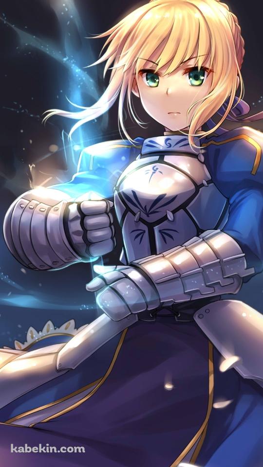 透明の剣を持つプニプニのセイバー / アルトリア・ペンドラゴン / FateのAndroidの壁紙(540px x 960px) スマホ用