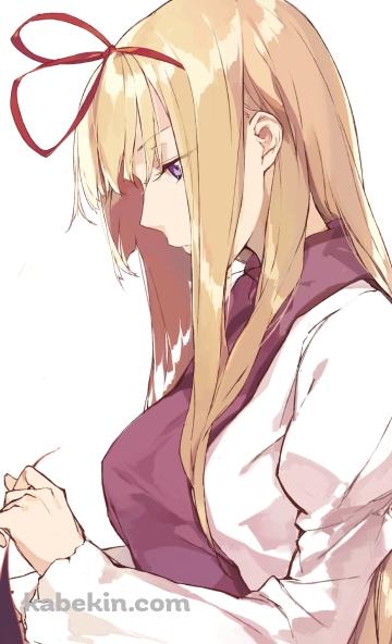 赤いリボンをつけた八雲紫 / 東方のAndroidの壁紙(360px x 592px) スマホ用