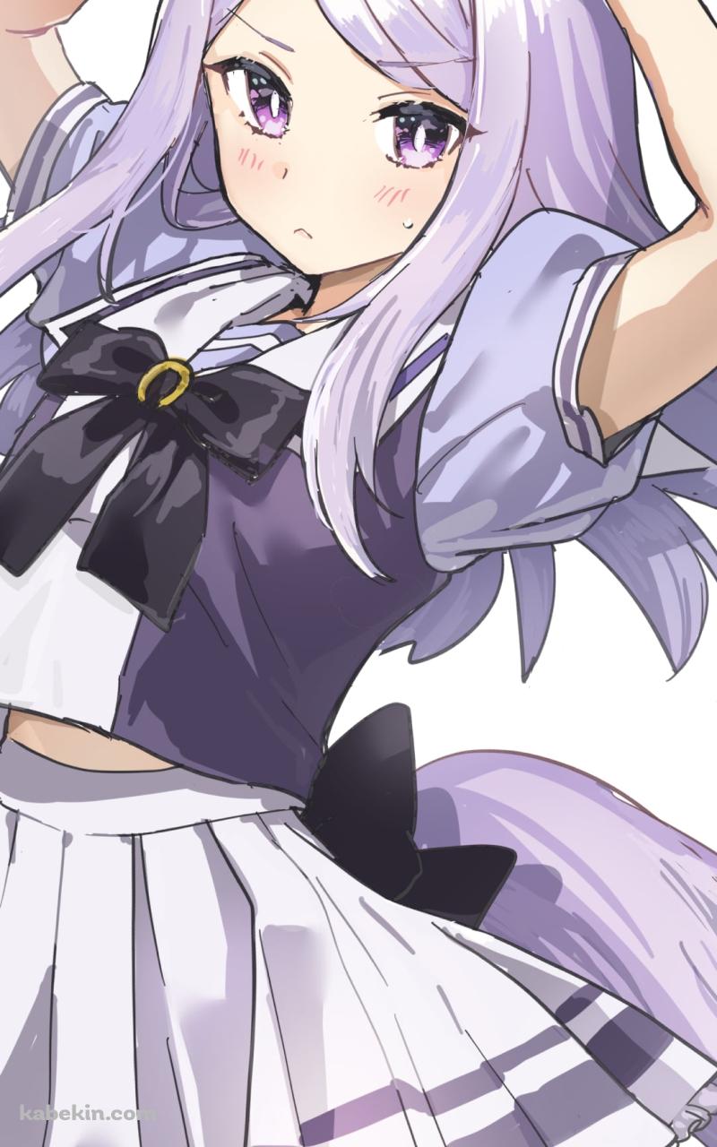 ジャンプしてうまぴょい伝説を踊る可愛いメジロマックイーン / ウマ娘プリティーダービーのAndroidの壁紙(800px x 1280px) スマホ用