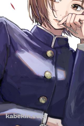 両手に釘と剣を持つ大人びた釘崎野薔薇 / 呪術廻戦のAndroidの壁紙(320px x 480px) スマホ用