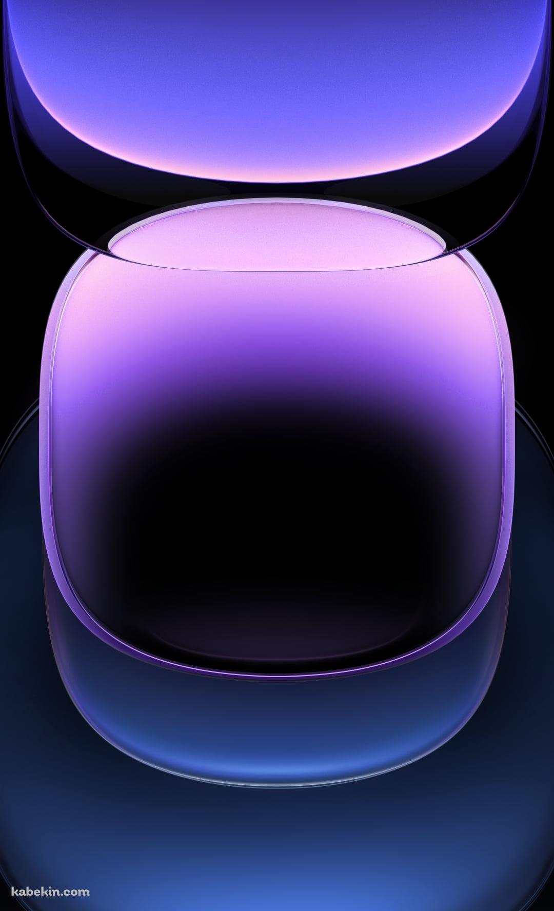 紫のグラデーションのガラス / IQOO 12 ProのAndroidの壁紙(1080px x 1776px) スマホ用