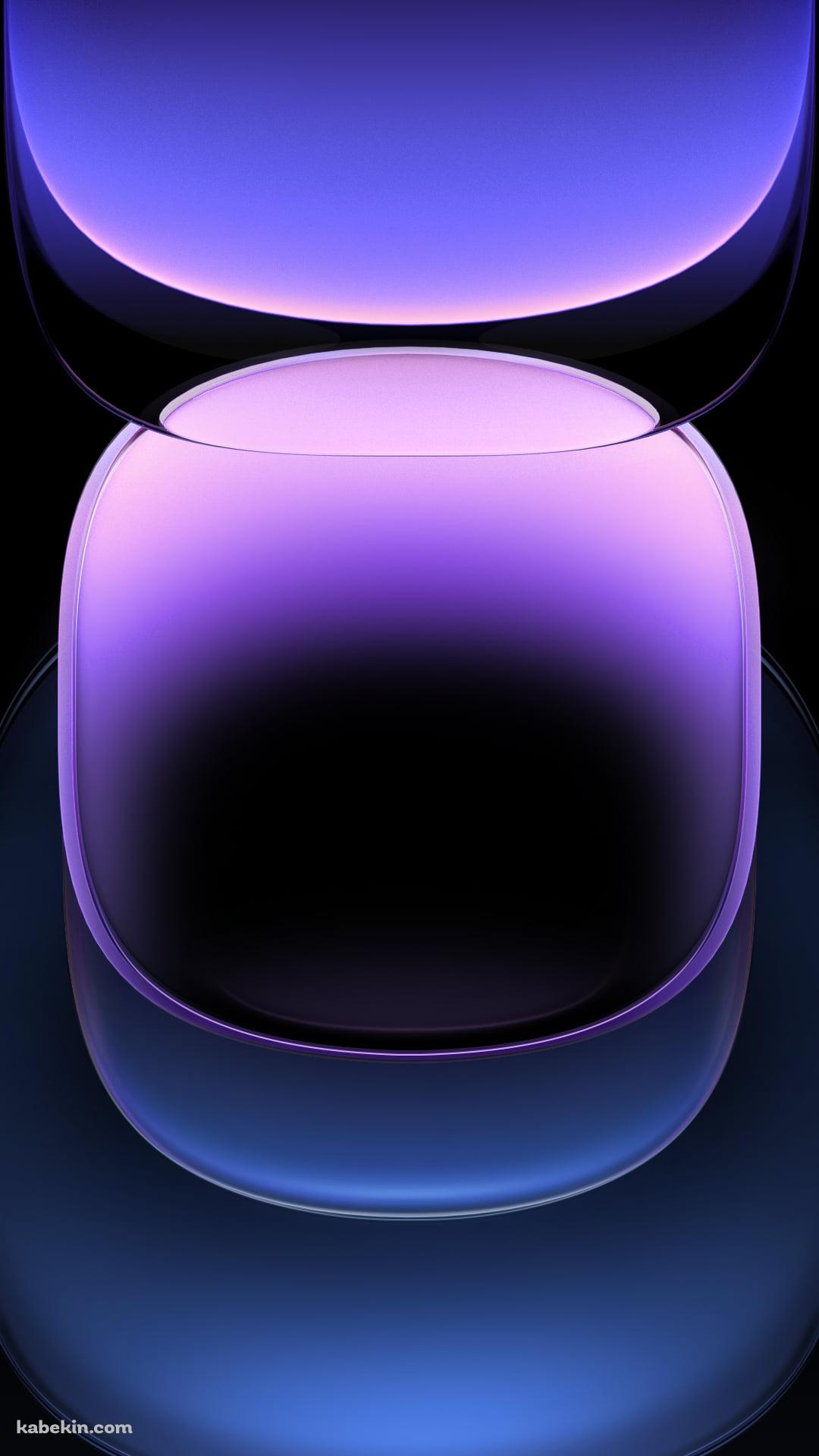 紫のグラデーションのガラス / IQOO 12 ProのAndroidの壁紙(1080px x 1920px) スマホ用