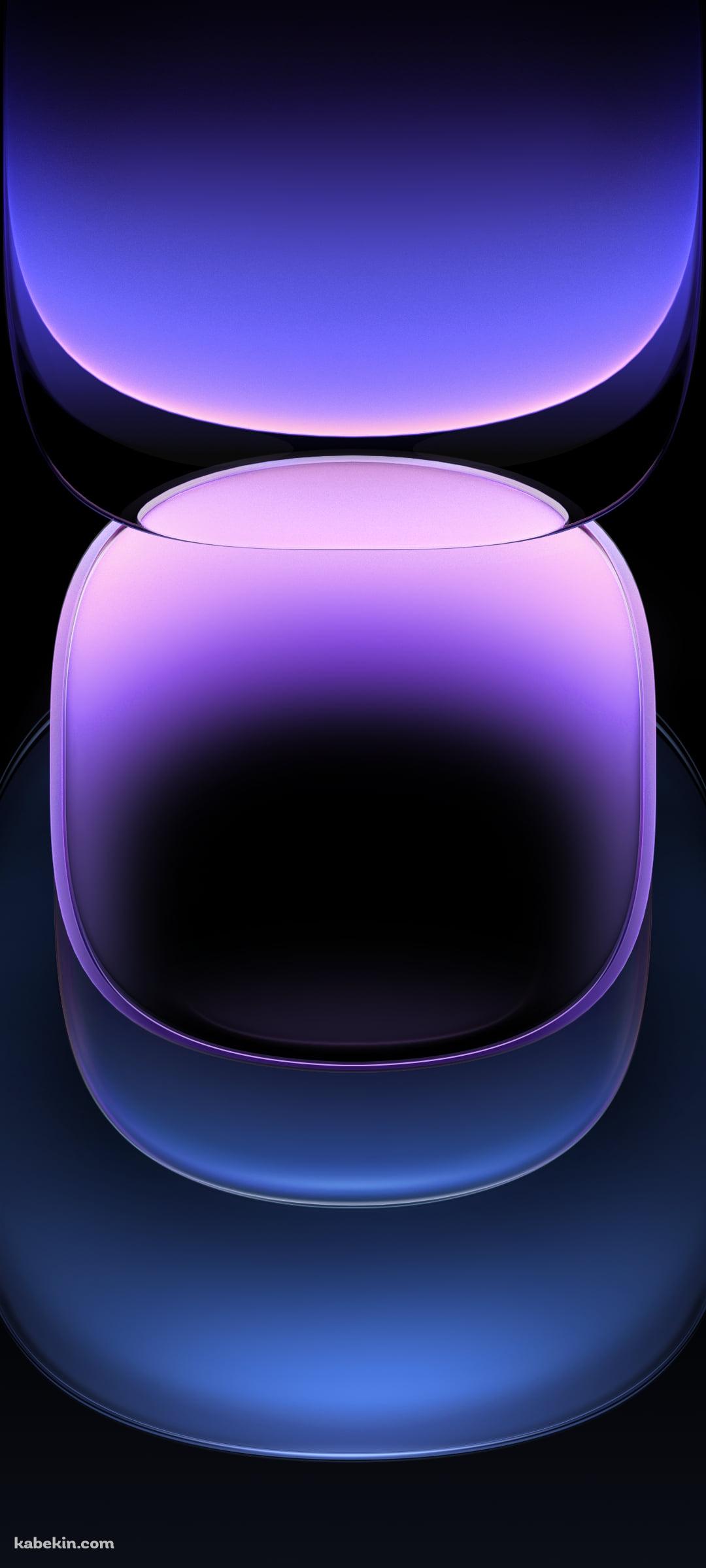 紫のグラデーションのガラス / IQOO 12 ProのAndroidの壁紙(1080px x 2400px) スマホ用