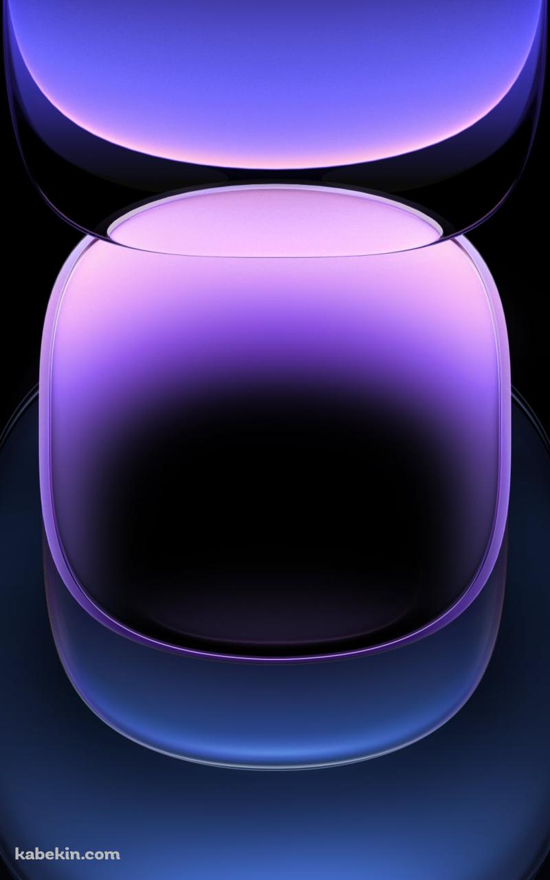 紫のグラデーションのガラス / IQOO 12 ProのAndroidの壁紙(800px x 1280px) スマホ用