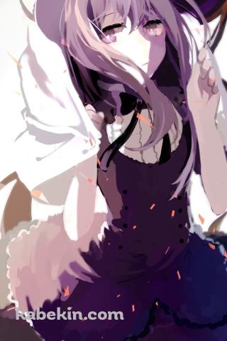 気だるげな表情の暁美ほむら / 魔法少女まどか☆マギカのAndroidの壁紙(320px x 480px) スマホ用