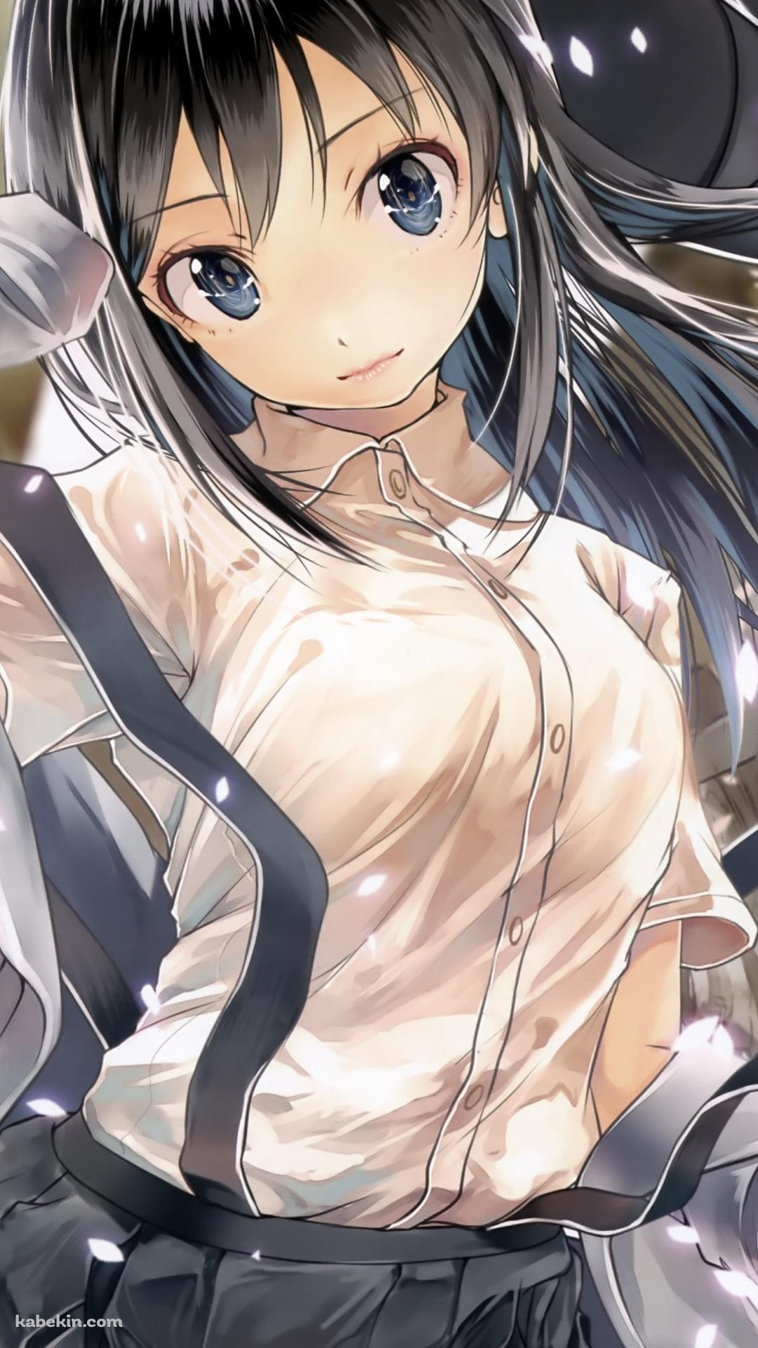 ジャンプする可愛い朝潮 / 艦隊これくしょんのAndroidの壁紙(1080px x 1920px) スマホ用
