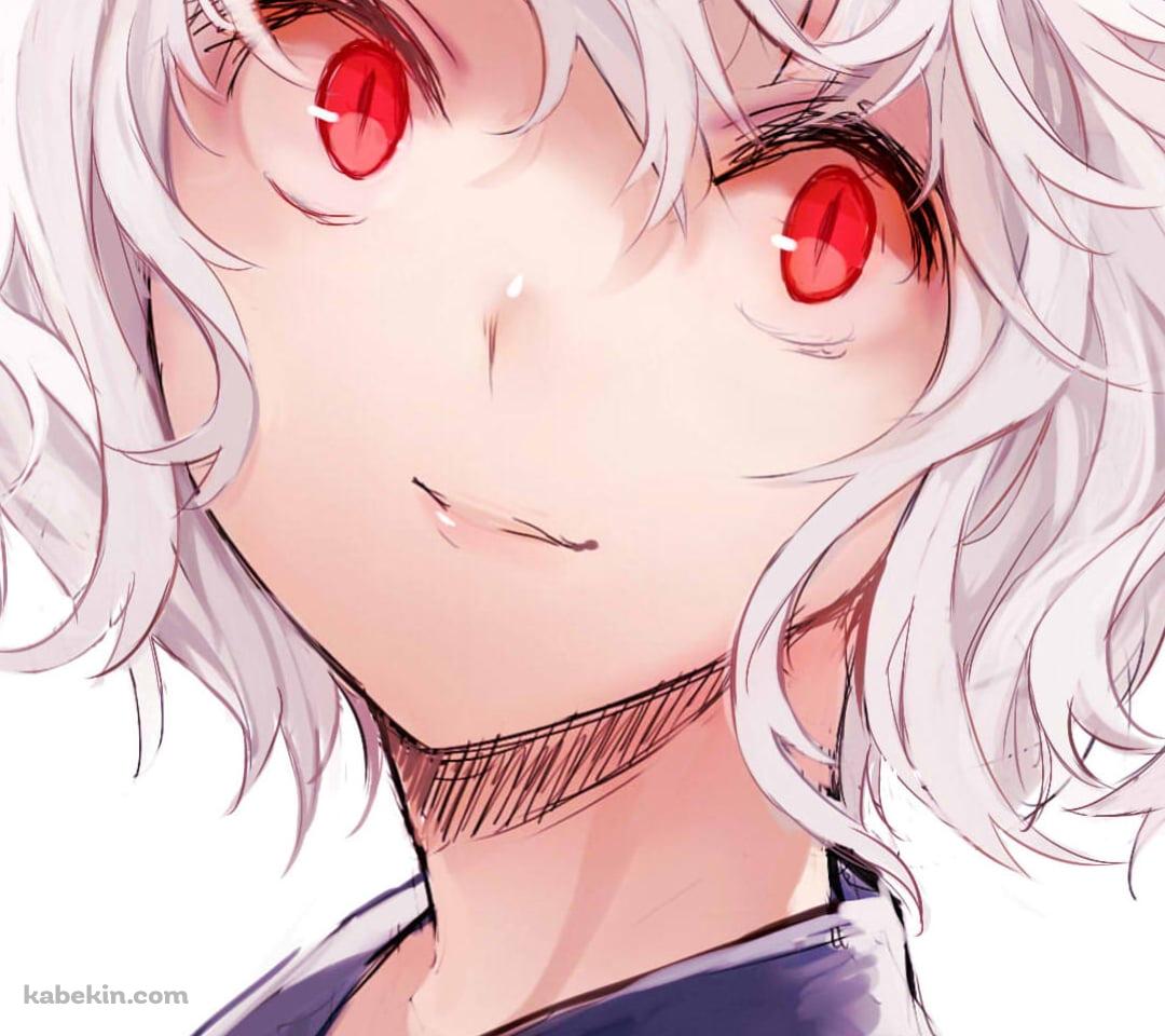 赤い瞳でこちらを見つめるネフェルピトー / ハンターxハンターのAndroidの壁紙(1080px x 960px) スマホ用