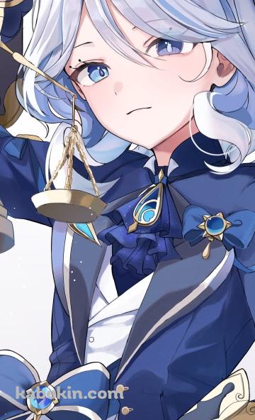天秤を持ちこちらを見つめるフリーナ / 原神のAndroidの壁紙(360px x 592px) スマホ用