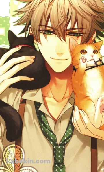2匹の猫とケント / アムネシア / AMNESIA / 乙女ゲームのAndroidの壁紙(360px x 592px) スマホ用