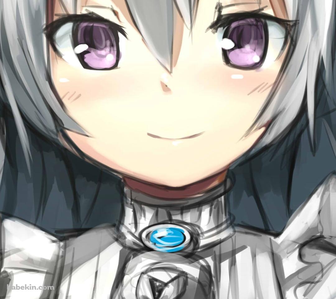 真っ直ぐこちらを見つめるチャイカ・トラバント / ラフスケッチ / 棺姫のチャイカのAndroidの壁紙(1080px x 960px) スマホ用