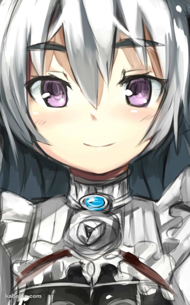真っ直ぐこちらを見つめるチャイカ・トラバント / ラフスケッチ / 棺姫のチャイカのAndroidの壁紙(800px x 1280px) スマホ用