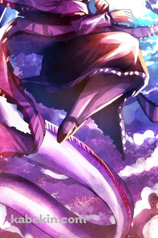永江衣玖とリュウグウノツカイ / 東方のAndroidの壁紙(320px x 480px) スマホ用