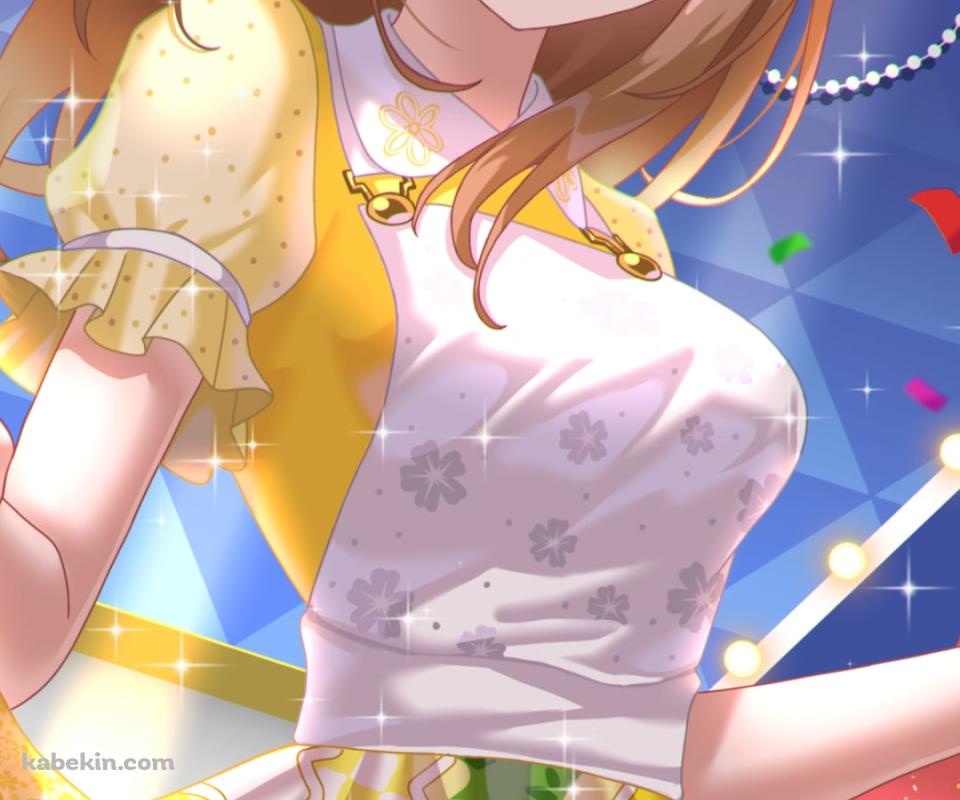 スカートの裾を持つ国木田花丸 / ラブライブ!サンシャイン!!のAndroidの壁紙(960px x 800px) スマホ用