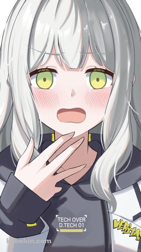 慌てる可愛い小鈎ハレ (おまがりはれ) / ブルーアーカイブのAndroidの壁紙(480px x 854px) スマホ用