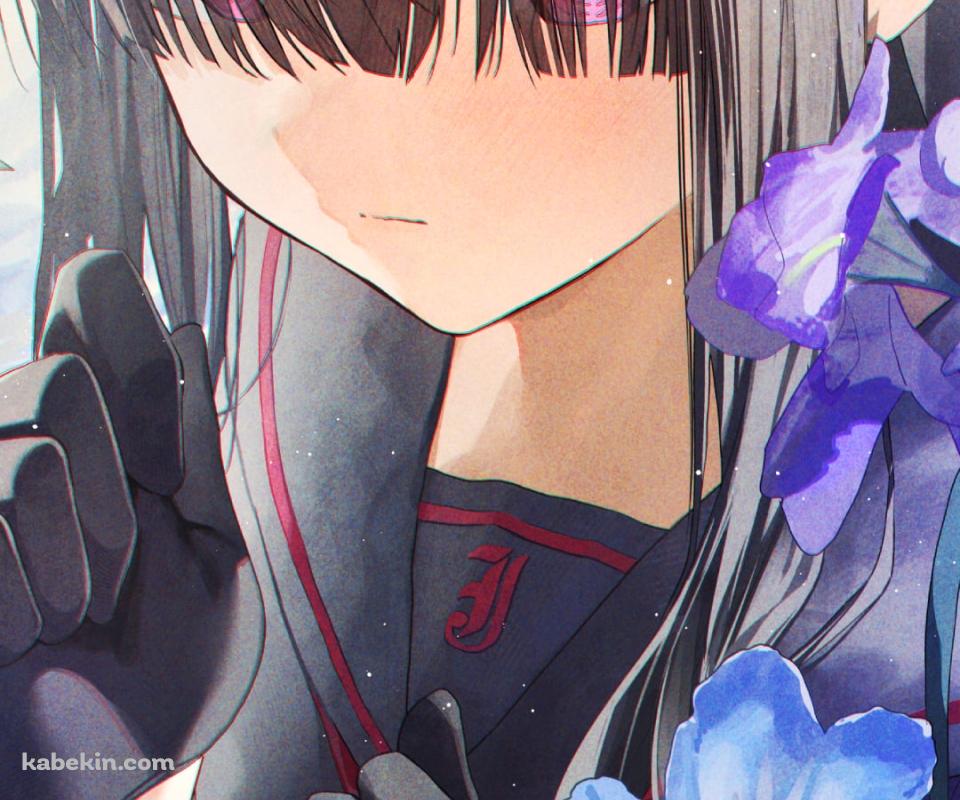 青と紫の花と正義実現委員会のモブ / ブルーアーカイブのAndroidの壁紙(960px x 800px) スマホ用