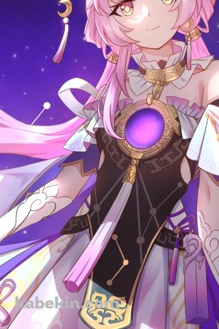綺麗な星座と符玄 / 崩壊:スターレイルのAndroidの壁紙(320px x 480px) スマホ用