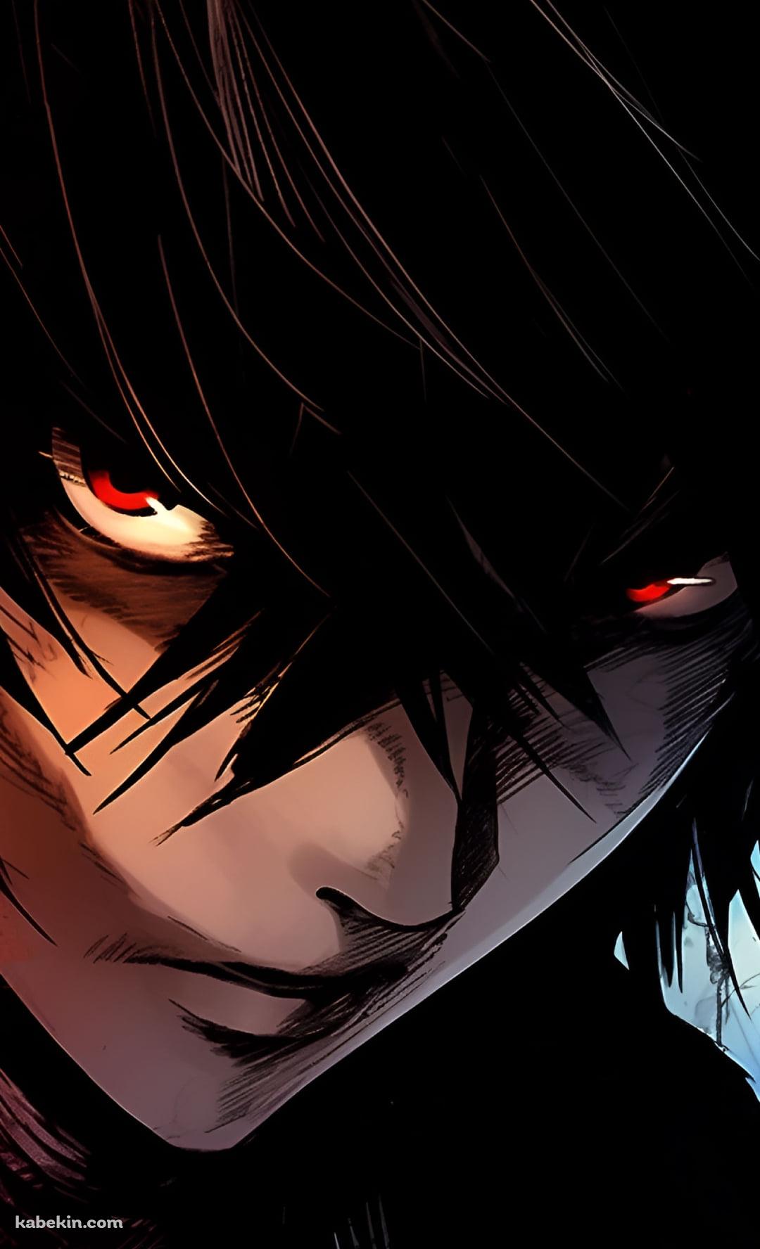 睨みをきかせるL / Death NoteのAndroidの壁紙(1080px x 1776px) スマホ用