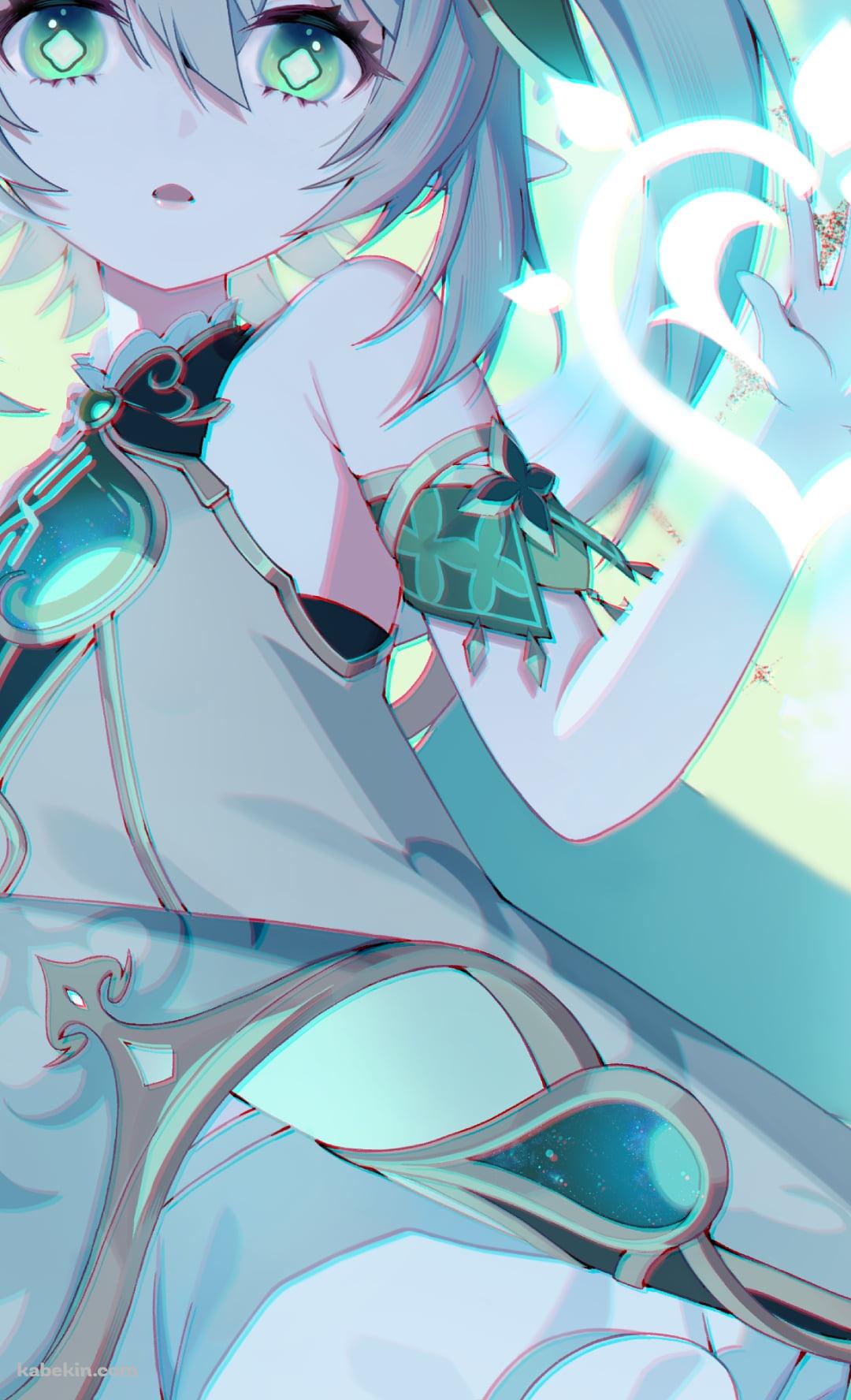 ハートに手をかざす可愛いナヒーダ / 原神のAndroidの壁紙(1080px x 1776px) スマホ用