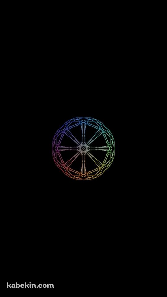 魔法陣のような壁紙 / 黒い背景のAndroidの壁紙(540px x 960px) スマホ用