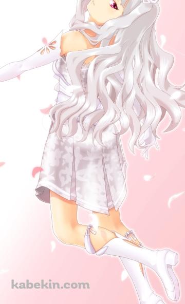 浮遊する四条貴音 / アイドルマスターのAndroidの壁紙(360px x 592px) スマホ用