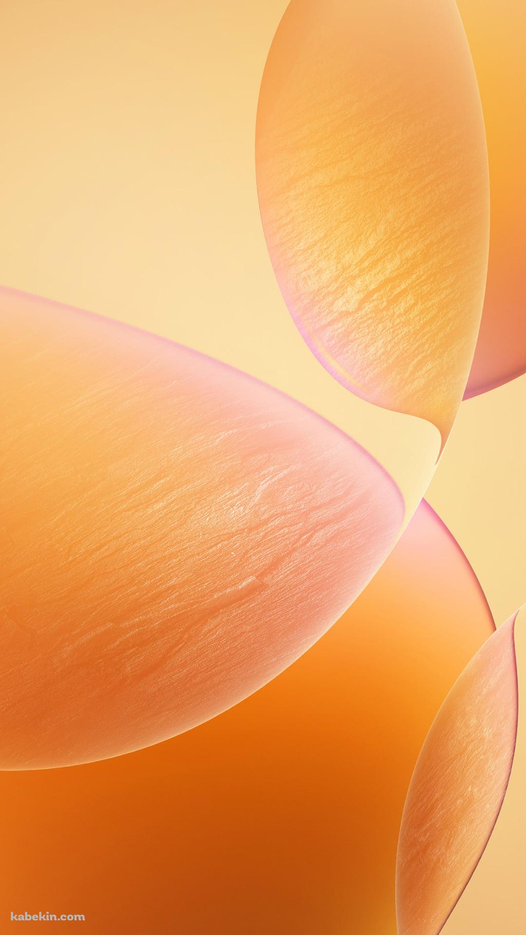 綺麗なオレンジのグラデーションのガラス / Redmi K70 ProのAndroidの壁紙(1080px x 1920px) スマホ用