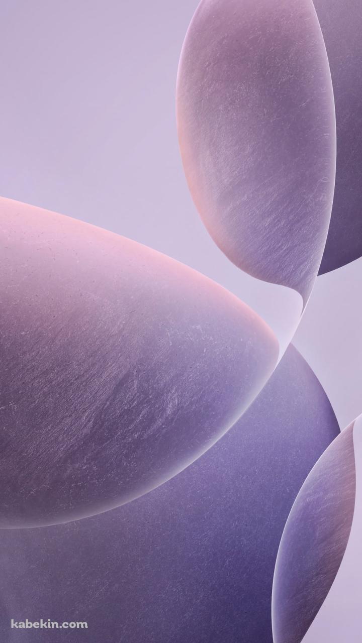 淡い紫のザラついた石と透明なガラス / Redmi K70 ProのAndroidの壁紙(720px x 1280px) スマホ用