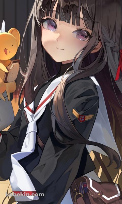 ビデオカメラを持つ可愛い大道寺知世 / ケロちゃん / カードキャプターさくらのAndroidの壁紙(480px x 800px) スマホ用