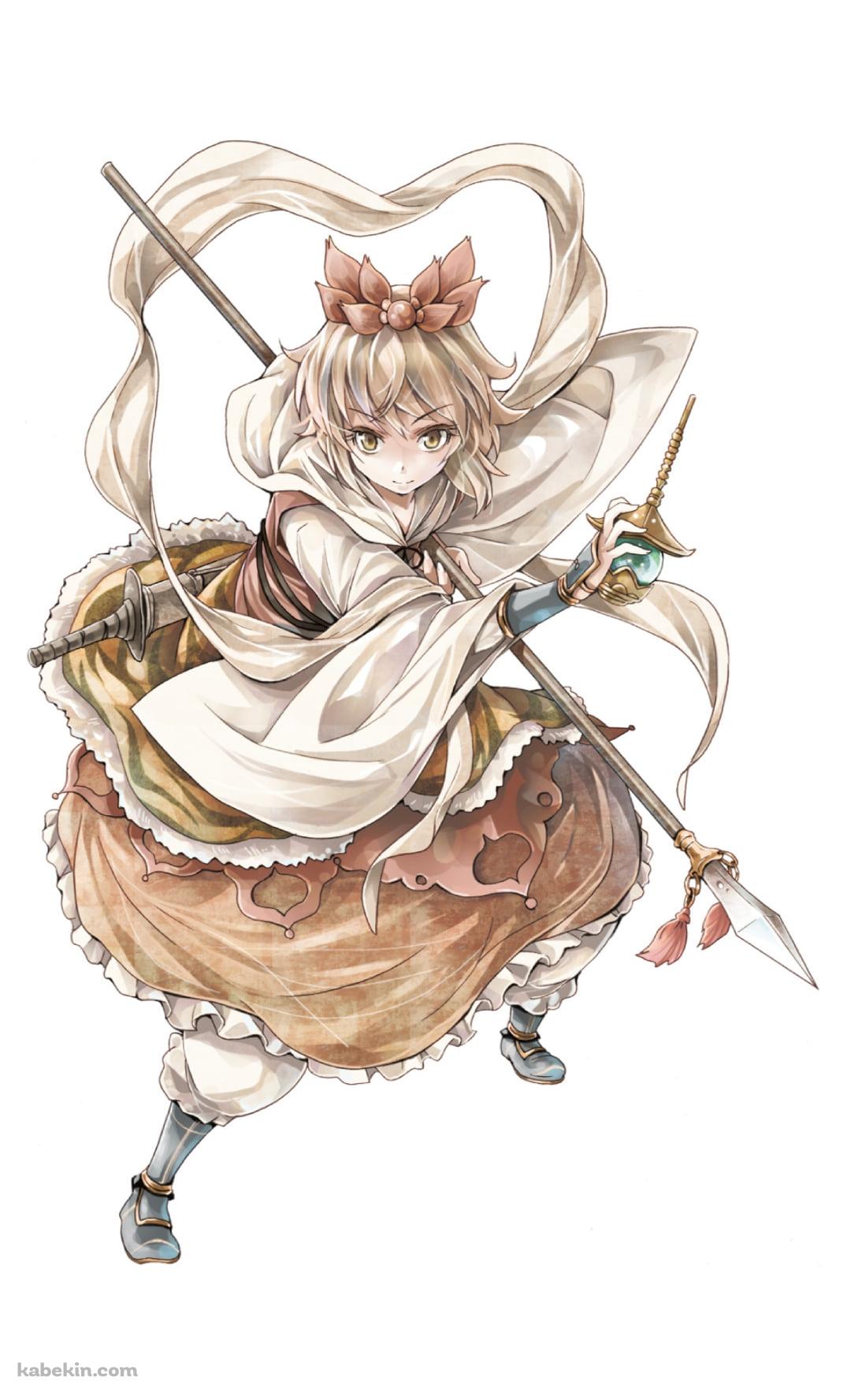 武器をかまえる寅丸星 / 東方のAndroidの壁紙(1080px x 1776px) スマホ用