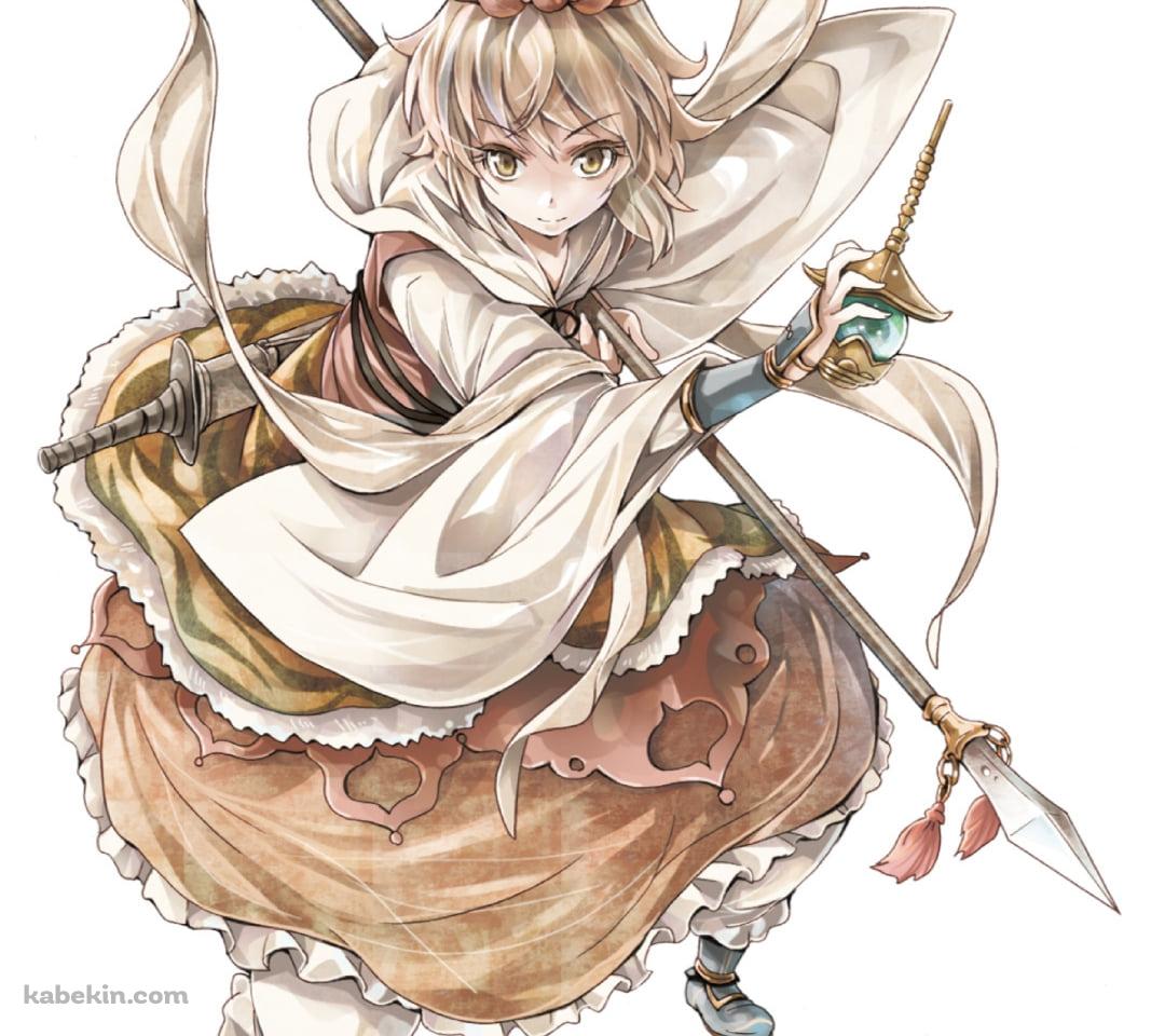 武器をかまえる寅丸星 / 東方のAndroidの壁紙(1080px x 960px) スマホ用