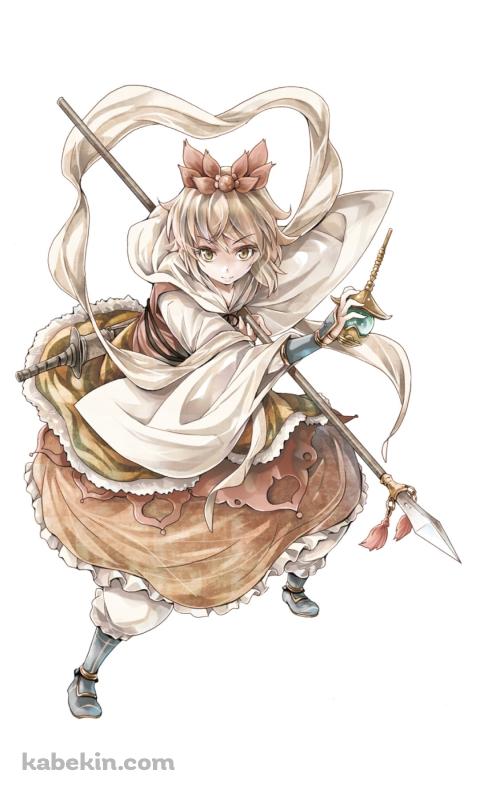 武器をかまえる寅丸星 / 東方のAndroidの壁紙(480px x 800px) スマホ用