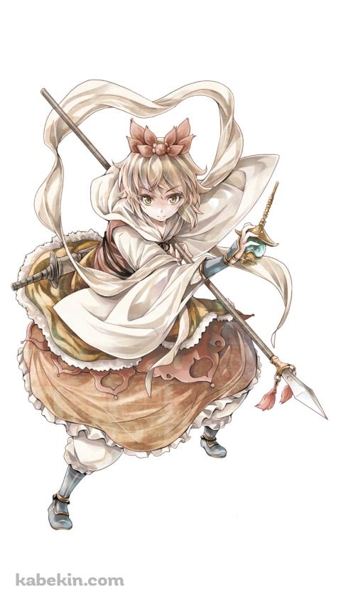 武器をかまえる寅丸星 / 東方のAndroidの壁紙(480px x 854px) スマホ用