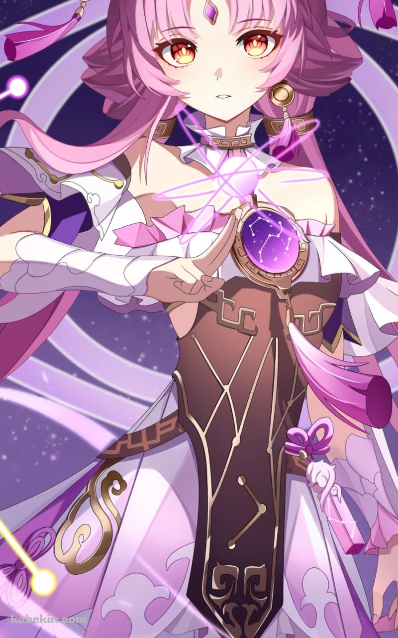 宇宙で魔法を詠唱する符玄 / 崩壊:スターレイルのAndroidの壁紙(800px x 1280px) スマホ用