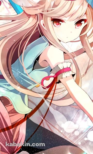 狐の面をつけた可愛い秦こころ / 東方のAndroidの壁紙(360px x 592px) スマホ用