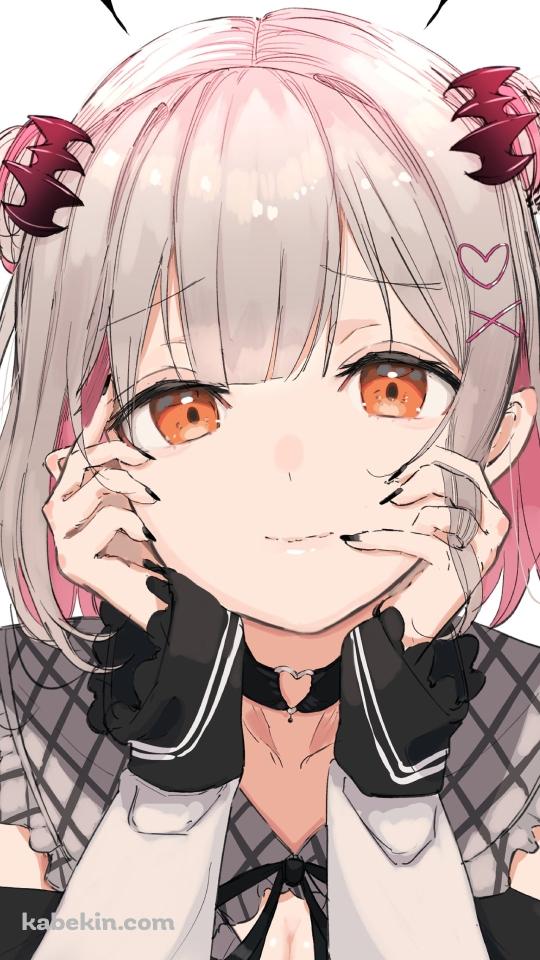 頬杖をつく周防パトラ / バーチャルYouTuberのAndroidの壁紙(540px x 960px) スマホ用