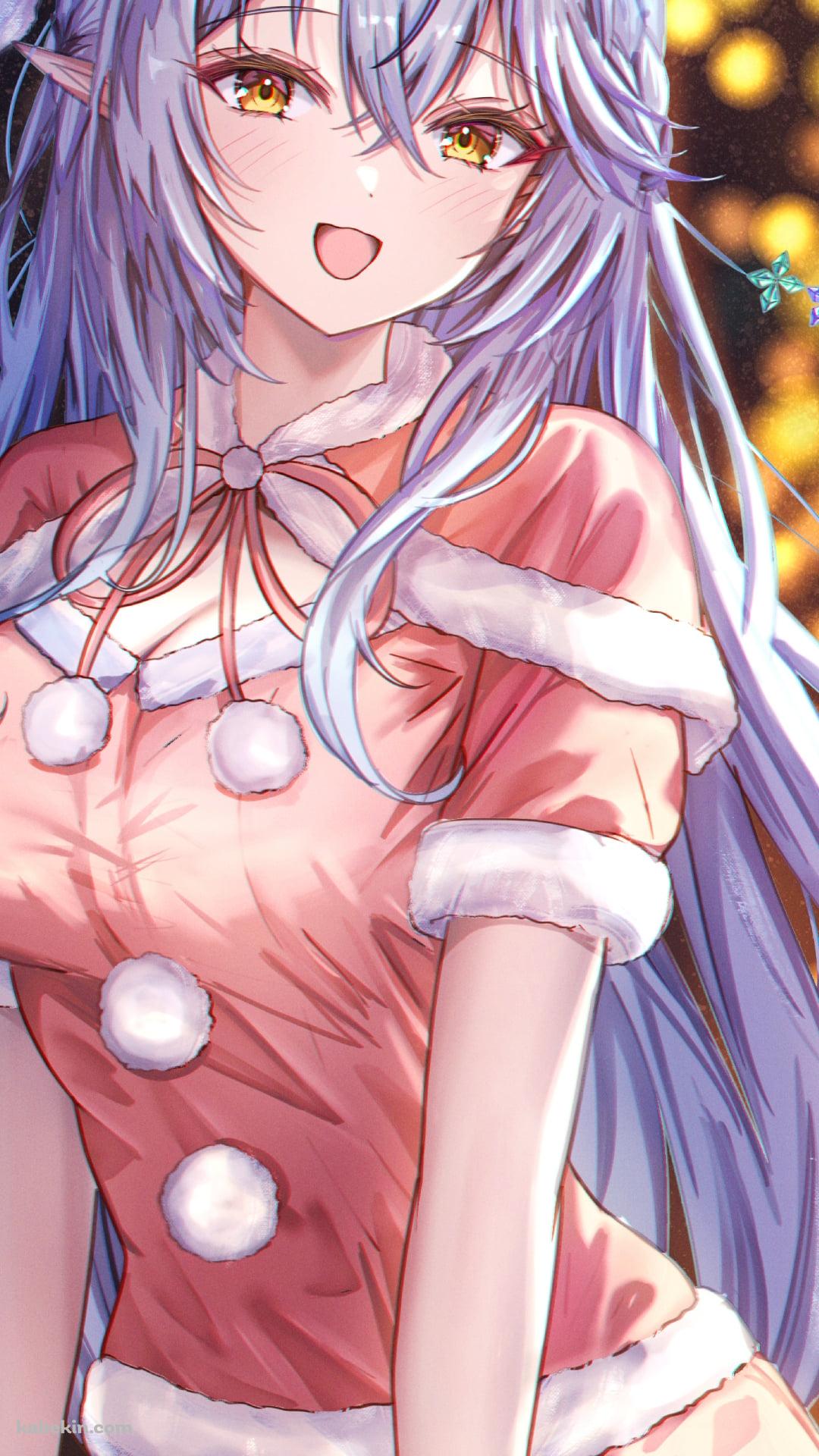 サンタコスの雪花ラミィ / ホロライブ / バーチャルYouTuber / VtuberのAndroidの壁紙(1080px x 1920px) スマホ用