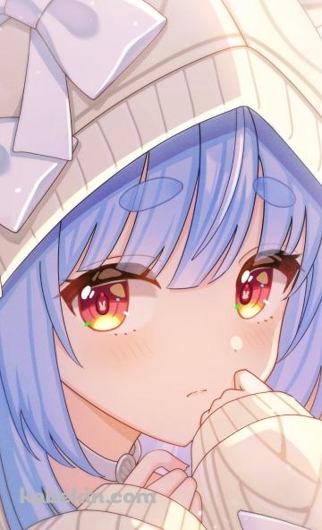 兎耳のフードを被った可愛い兎田ぺこら / ホロライブ / バーチャルYouTuber / VtuberのAndroidの壁紙(360px x 592px) スマホ用