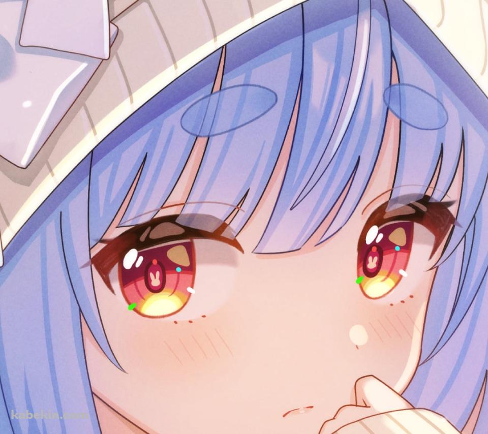 兎耳のフードを被った可愛い兎田ぺこら / ホロライブ / バーチャルYouTuber / VtuberのAndroidの壁紙(960px x 854px) スマホ用