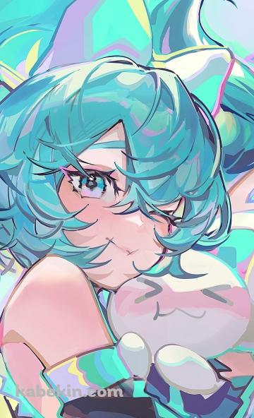 シナモロールを抱くシナミク / 初音ミク / サンリオ / ボカロのAndroidの壁紙(360px x 592px) スマホ用