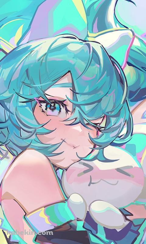 シナモロールを抱くシナミク / 初音ミク / サンリオ / ボカロのAndroidの壁紙(480px x 800px) スマホ用
