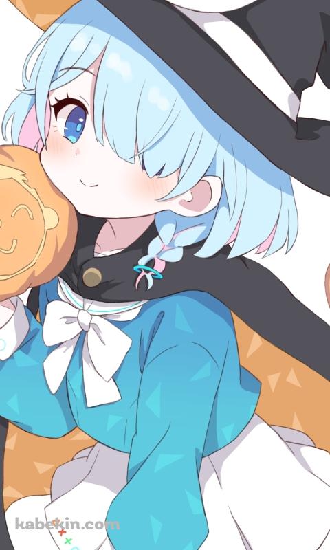 ハロウィンコスのアロナ / パンプキン / 先生 / ブルアカのAndroidの壁紙(480px x 800px) スマホ用