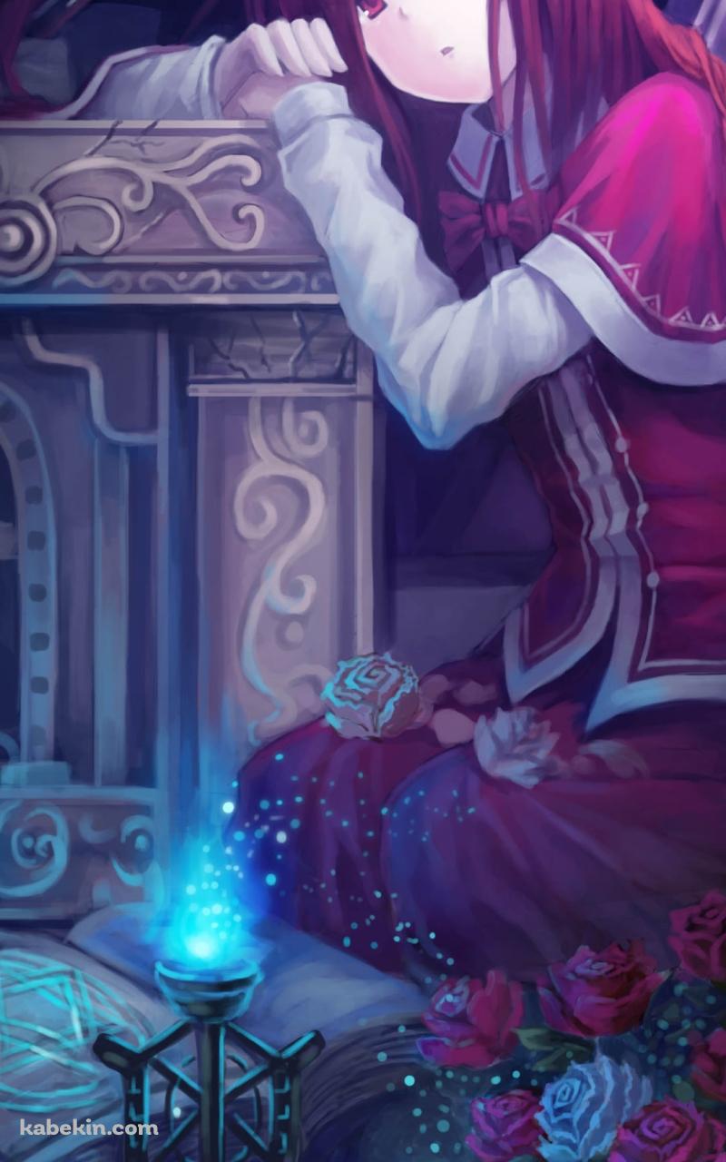 十字架と岡崎夢美 / 東方のAndroidの壁紙(800px x 1280px) スマホ用