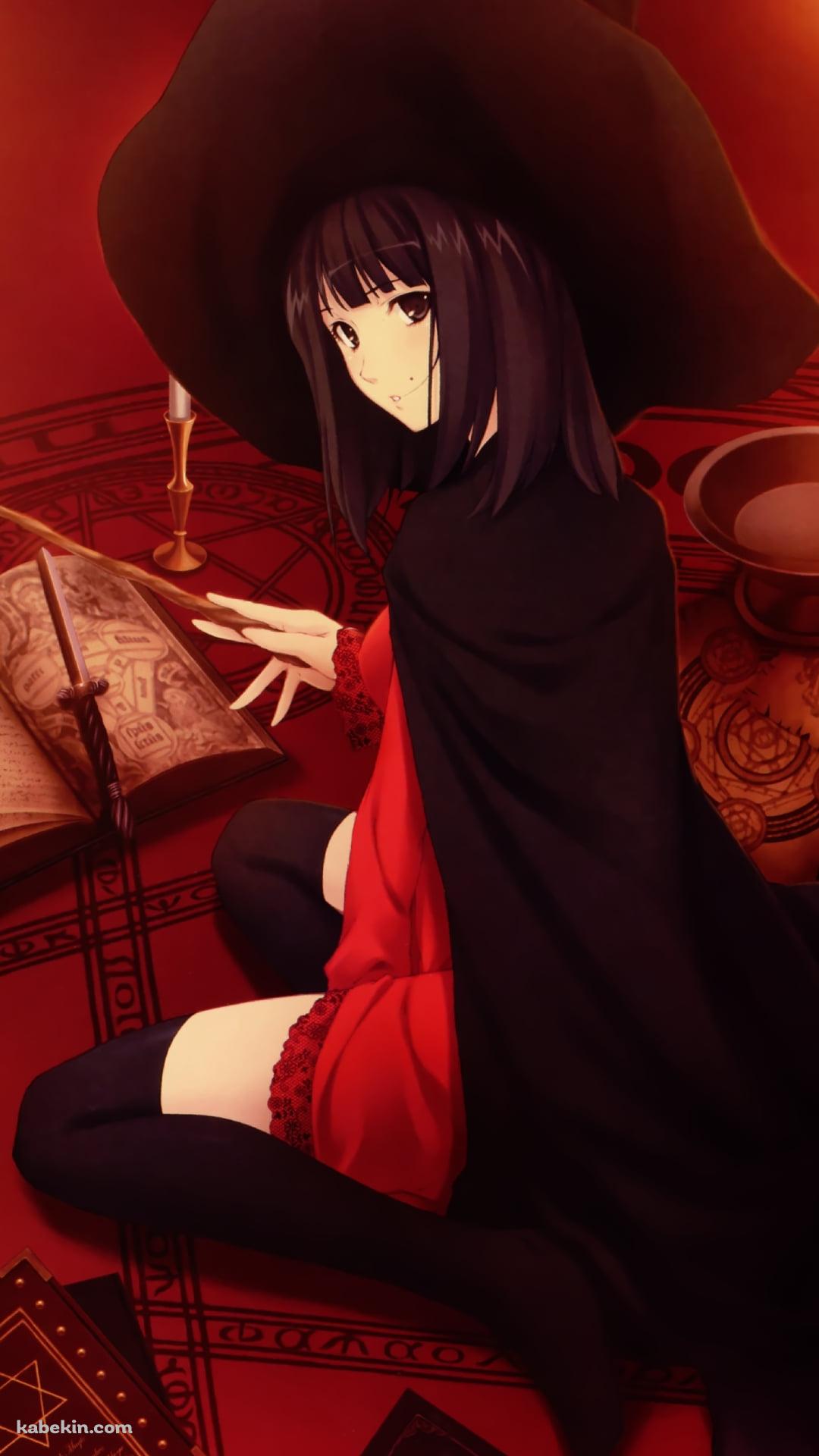 魔導書を読む七月 紅緒 / クロウカシスのAndroidの壁紙(1080px x 1920px) スマホ用