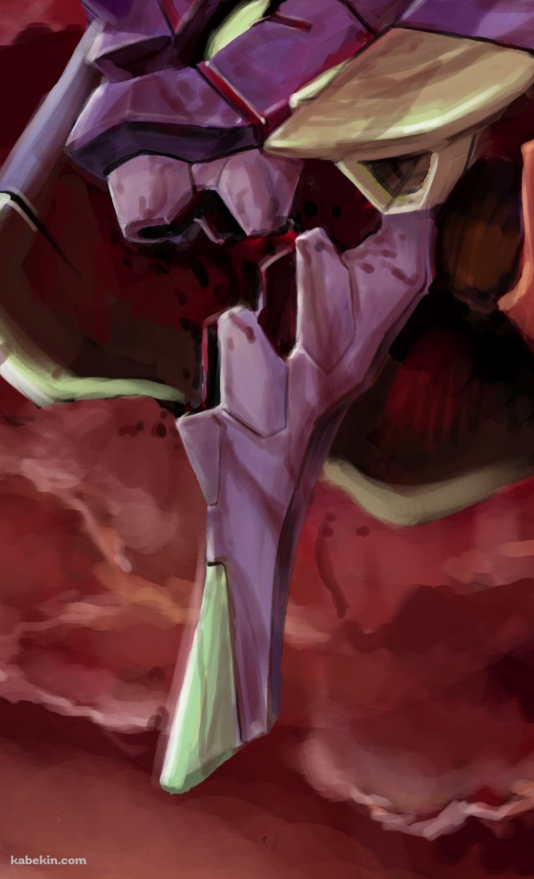 エヴァ初号機と曇天模様の空 / 新世紀エヴァンゲリオンのAndroidの壁紙(1080px x 1776px) スマホ用