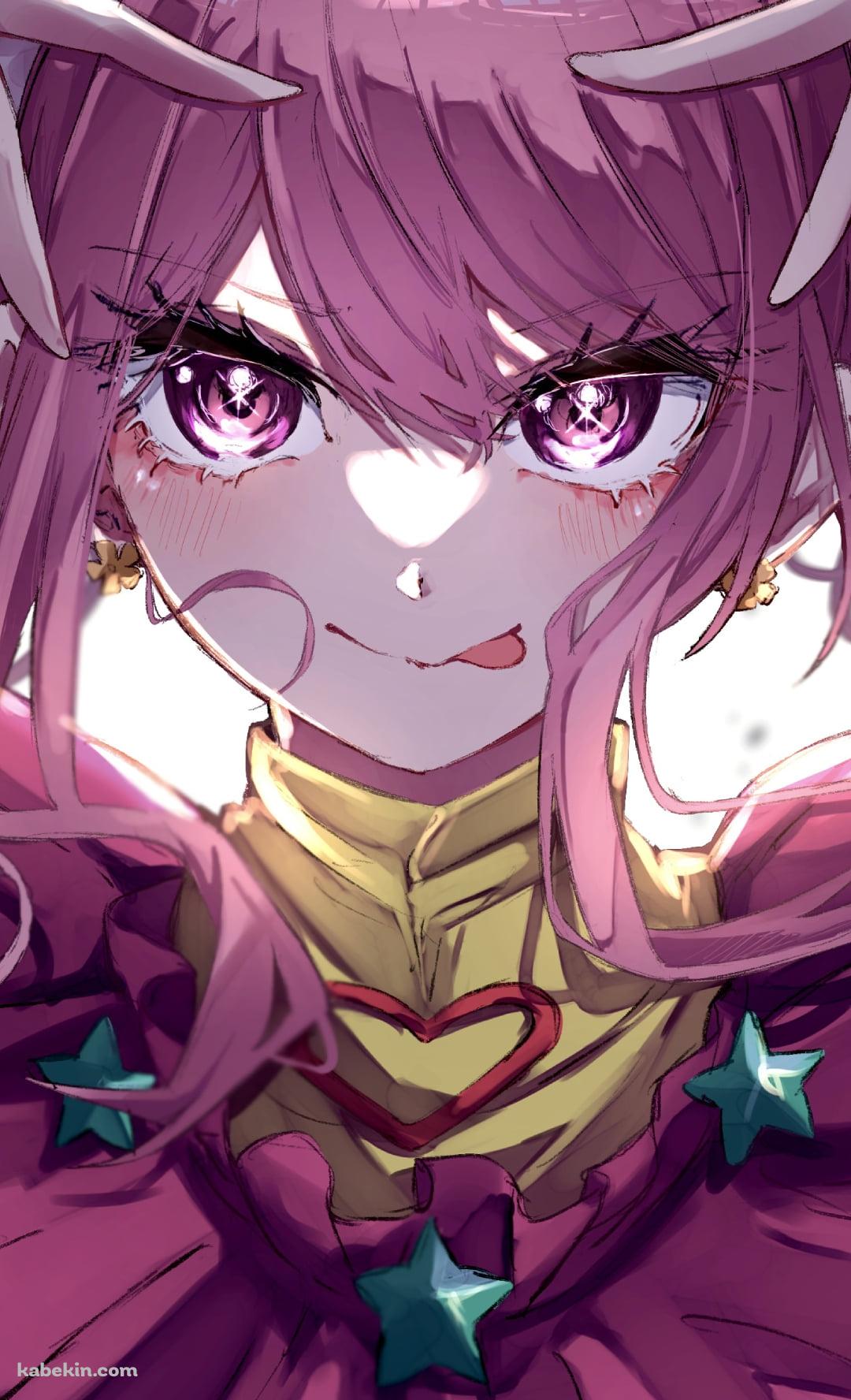 舌を出してポーズをする丸山彩 / バンドリ! / 推しの子のAndroidの壁紙(1080px x 1776px) スマホ用