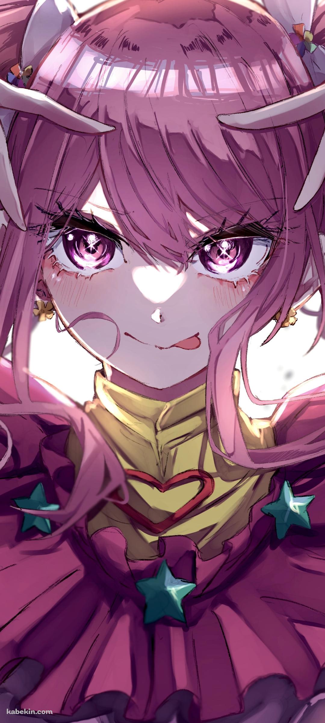 舌を出してポーズをする丸山彩 / バンドリ! / 推しの子のAndroidの壁紙(1080px x 2400px) スマホ用