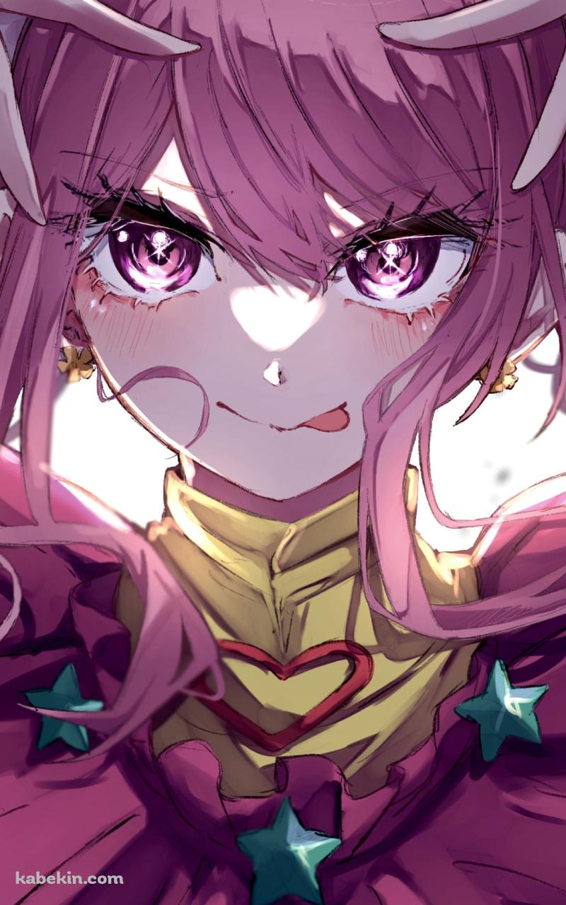 舌を出してポーズをする丸山彩 / バンドリ! / 推しの子のAndroidの壁紙(800px x 1280px) スマホ用